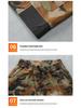 Men's Camouflage Workwear Set: Multi-Pocket, Wear-Resistant, Anti-Scald, Stretchy for Electric Welders, Spring/Autumn Style