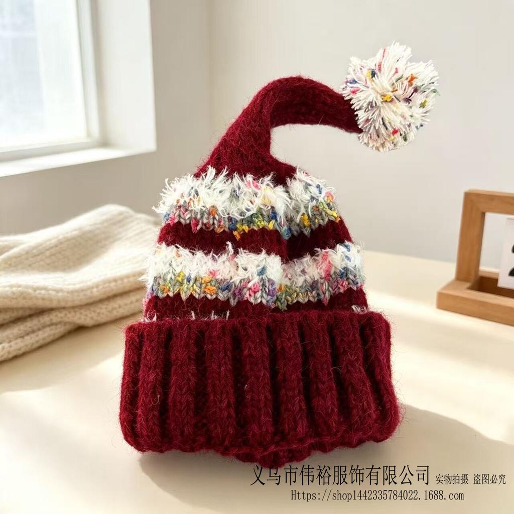 Kids Winter Warm Knitted Set Pom‑pom Hat Scarf Gloves 3‑Pcs Set Or Single Beanie Hat Windproof Ear Protection For Boys Girls Cold Weather Outdoor