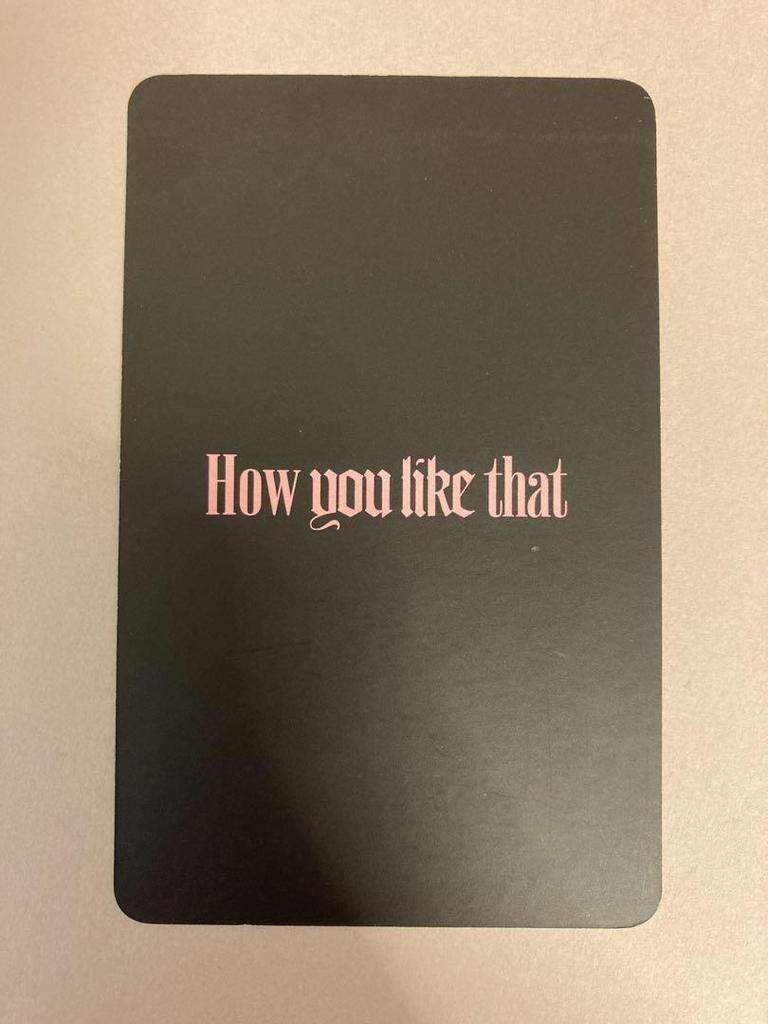 [USED] BLACKPINK Jisoo Trading Card How You Like That Ktown