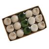 15 Pcs Velvet Christmas Balls Shatterproof Flocked Xmas Tree Hanging Ball Ornaments Festive Home Party Baubles for Christmas Wedding
