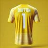 New Italian Football Jersey Buffon Men S Football Training Top Breathable Short Sleeve T Shirt with Number Jersey Trendy Jersey