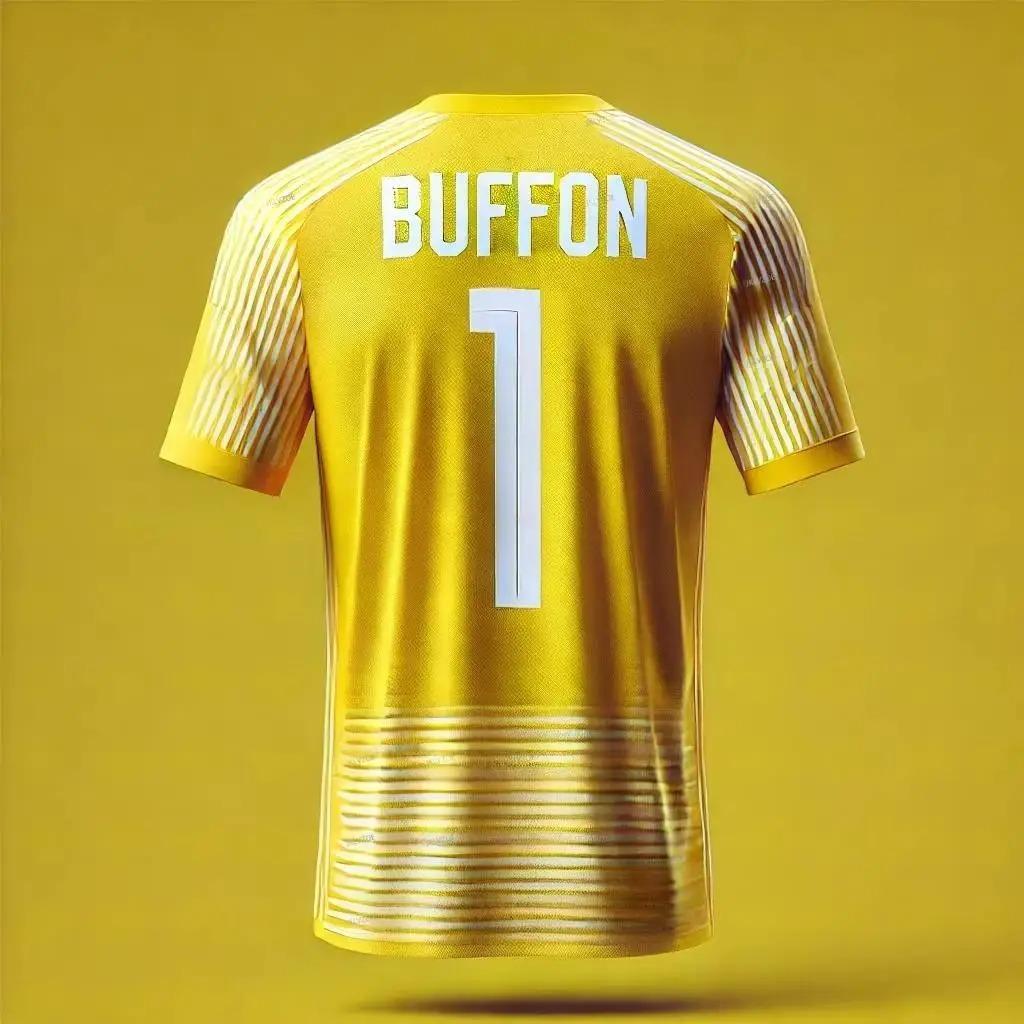 New Italian Football Jersey Buffon Men S Football Training Top Breathable Short Sleeve T Shirt with Number Jersey Trendy Jersey