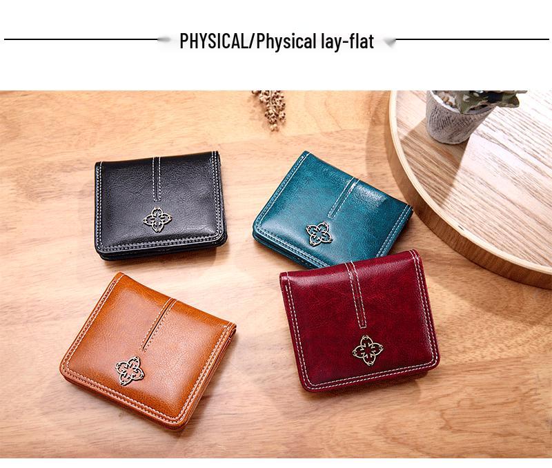 2025 Women's Retro European & American Short Coin Purse - Slim, Stylish Wallet