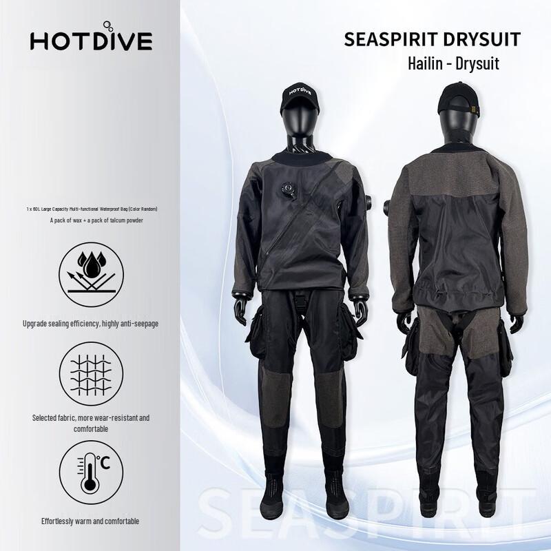 HOTDIVE Lightweight Technical Scuba Diving Drysuit