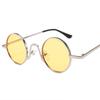 Vintage Stylish Sun Glasses For Men Round Shape Hip Hop Anti-Glare Ladies Sunglasses Fashion Trendy Outdoor Sunglass