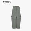 MO&Co. Women's High-Waisted Cargo Parachute Pants