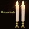 2pcs Electric LED Candles Flickering Flameless Battery Candle Light for Wedding Party