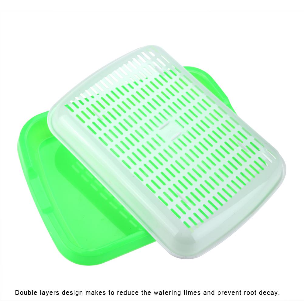 Hållbar Hydroponics Korg Plantbricka Fröplanta Kruka Blomma Grönsaksfrö Odla Låda Grön