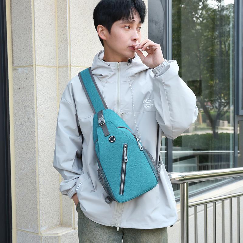 Unisex Chest Bag Simple Storage Bag Lightweight Travel Small Backpack Crossbody Bag Fashion Casual Single Should Bags