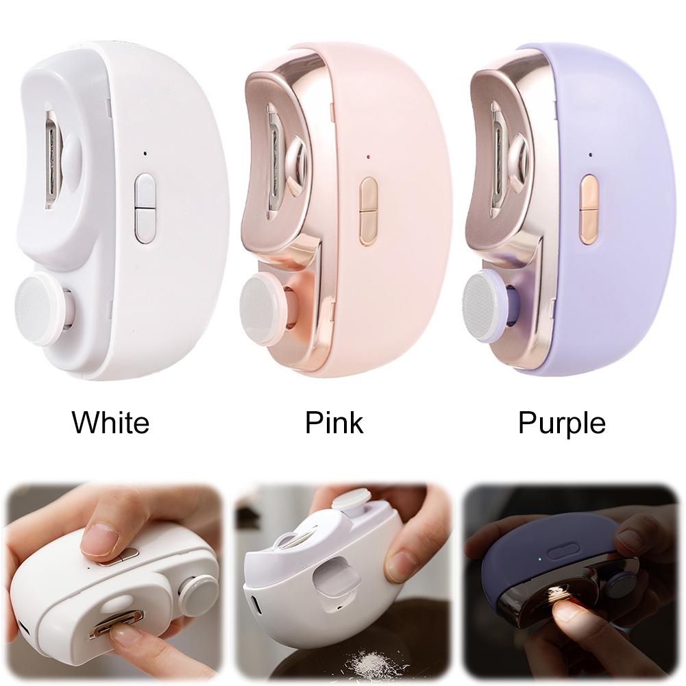 Automatic Fingernail Cutter USB Charging Electric Manicure Nail Trimmer Anti Splash Safety Nail Clipper for Men Women