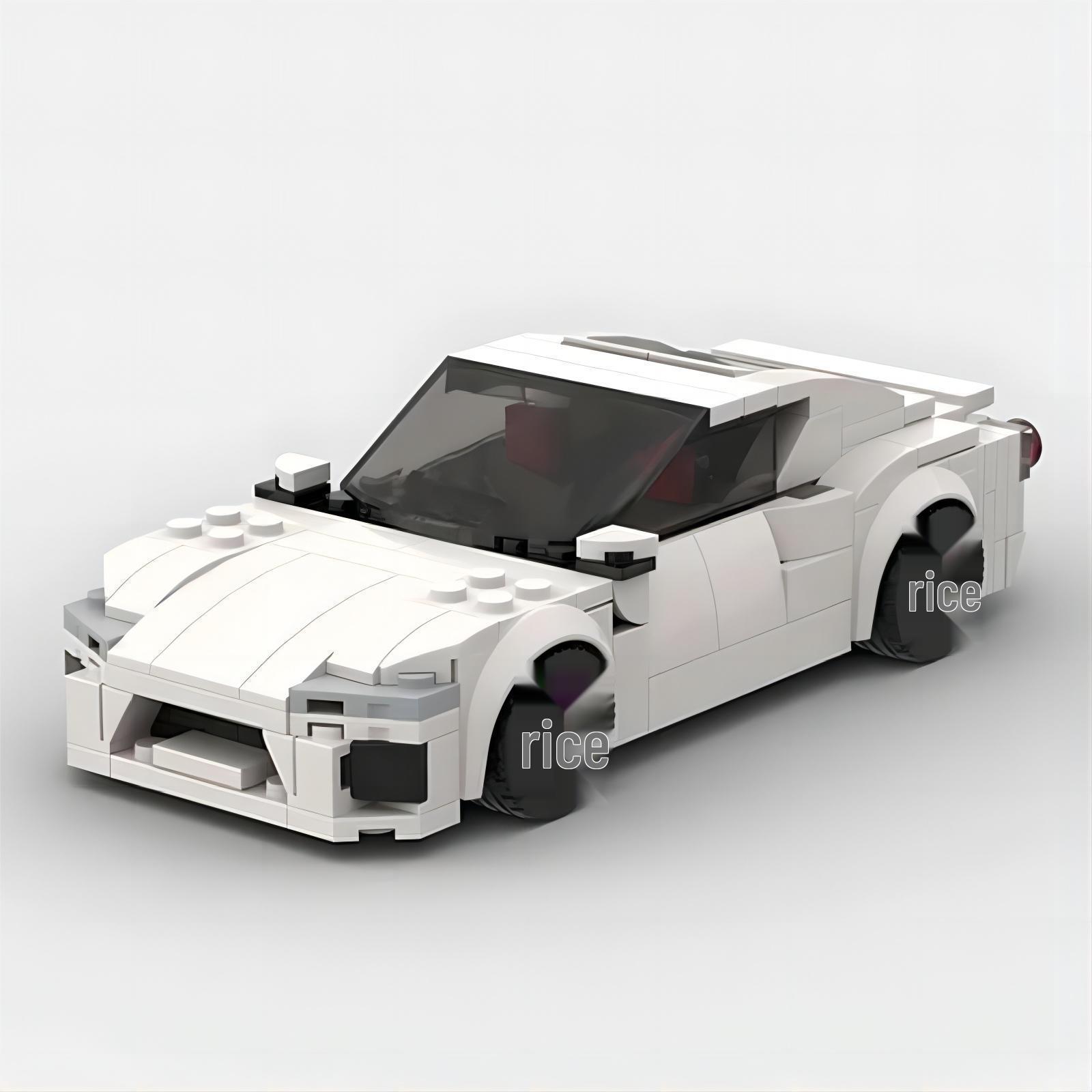 

Совместимые мелкие кирпичики Суперкар Гоночный автомобиль Детский DIY Развивающий набор строительных блоков