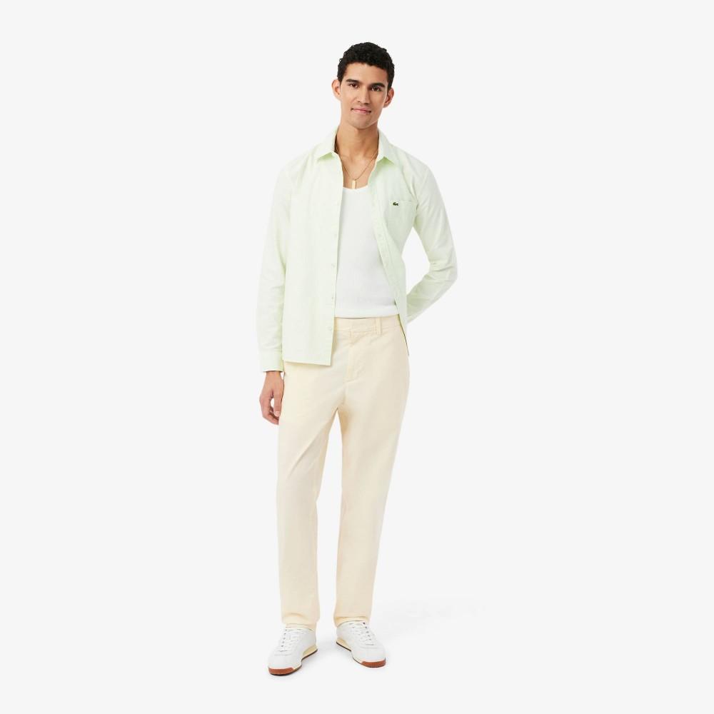 [lacoste] Мужские хлопковые брюки чинос Regular Fit, легкий поплин HH6283-56G056 30