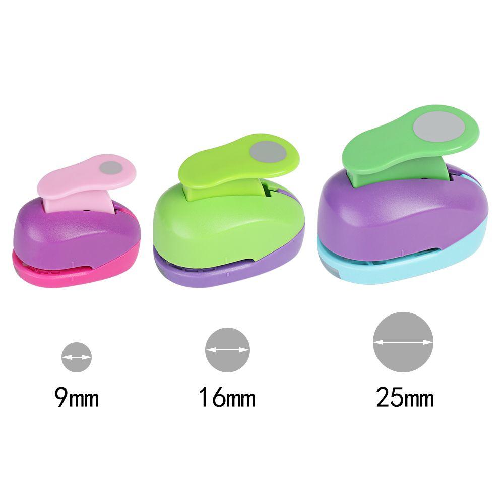 Round Embossing Device Children's Educational Embossing Machine Embossing Device Manual DIY Paper Cutter 9mm 16mm 25mm