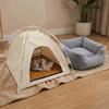 Detachable Dog House Foldable Cooling Dog Cave Pet Hideaway Feral Cat Shelter Travel