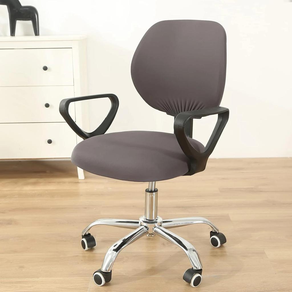 Spandex Stretchable Desk Office  Computer Chair Seat Covers Washable Rotating Backrest  Cushion Pets Protectors Slipcover