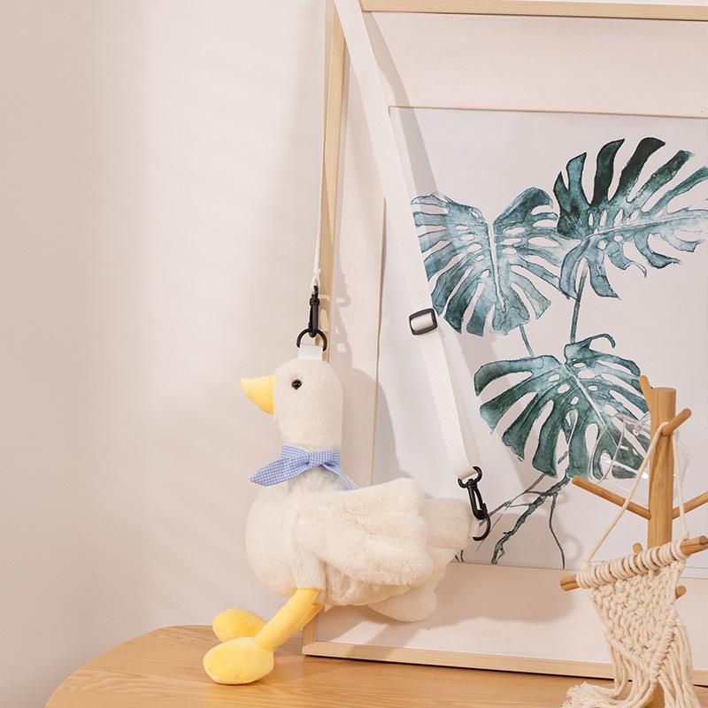 Plush Little Duck Bag Children's Cross Shoulder Bag Personalized  Doll Shoulder Bag Cute Plush Doll Bag Girl's Gift