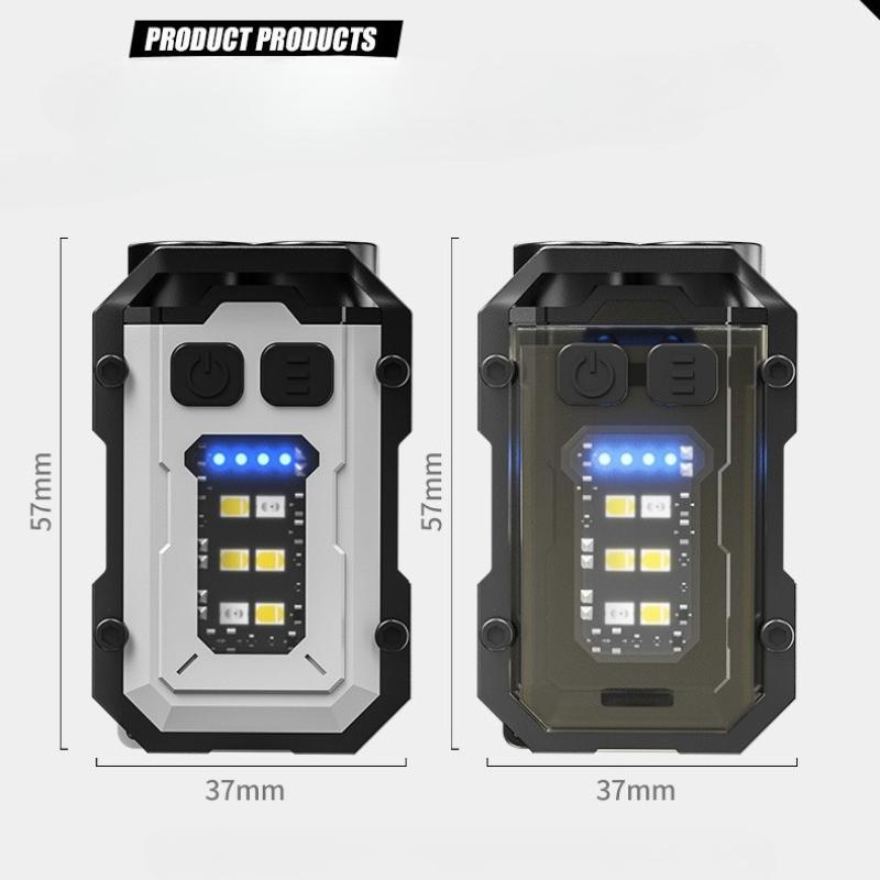 Flashlight High Power USB Rechargeable LED Tactical Digital DisplayAdjustable Built-in Battery Portable Camping Hiking Emergency