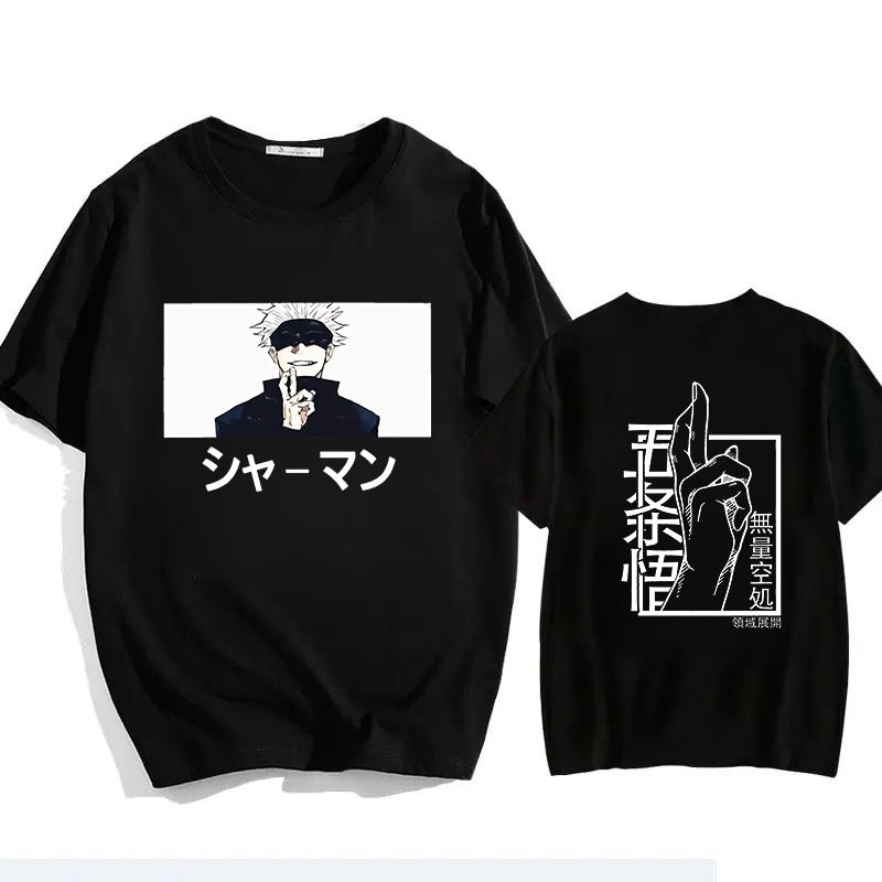 Japanese Jujutsu Kaisen Gojo Anime T-shirt Unisex Manga Gojo Satoru Graphic T Shirts Short Sleeve Tee Y2k T-shirts Summer Tops