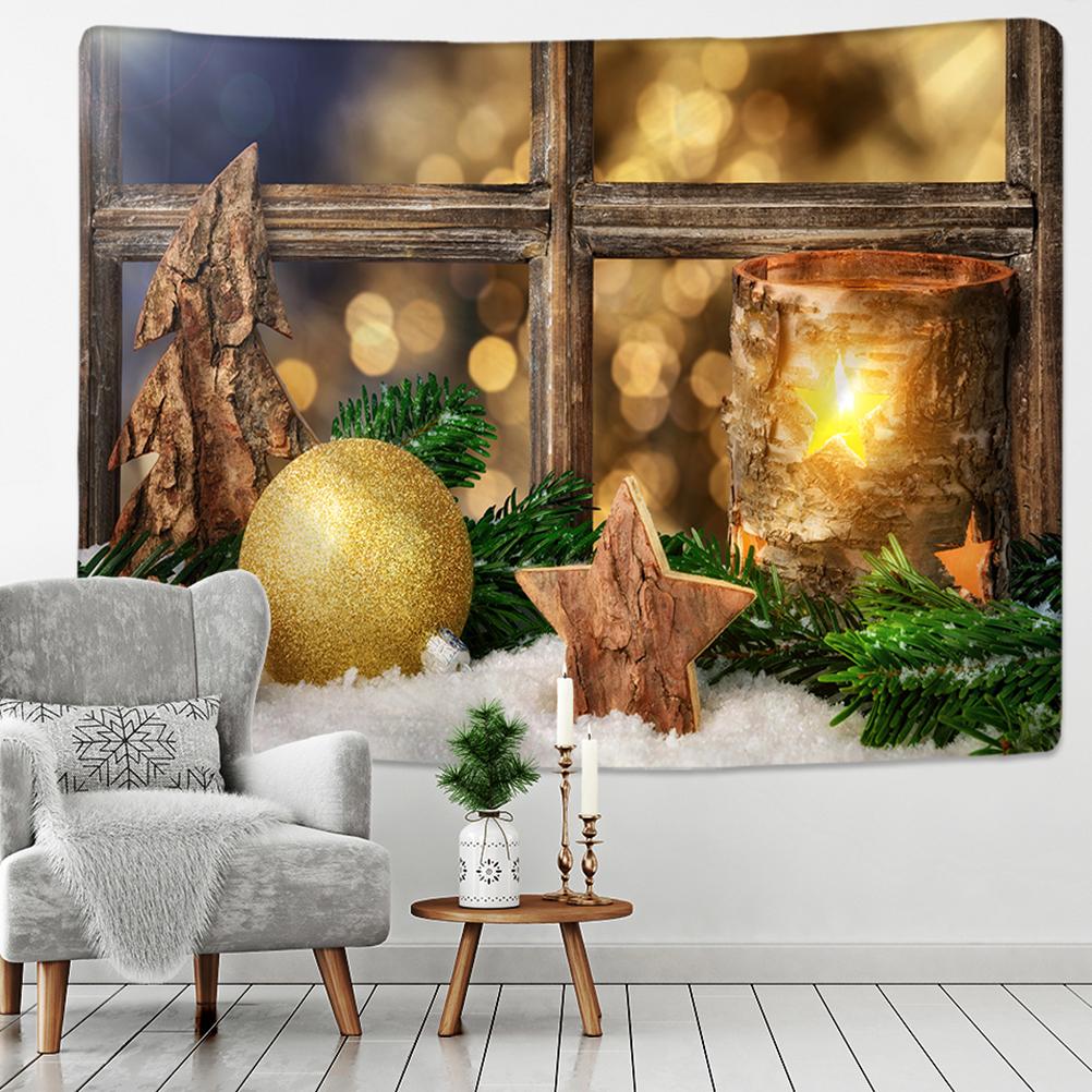 Merry Christmas Christmas atmosphere printed pattern tapestry home living room bedroom wall decoration tapestry