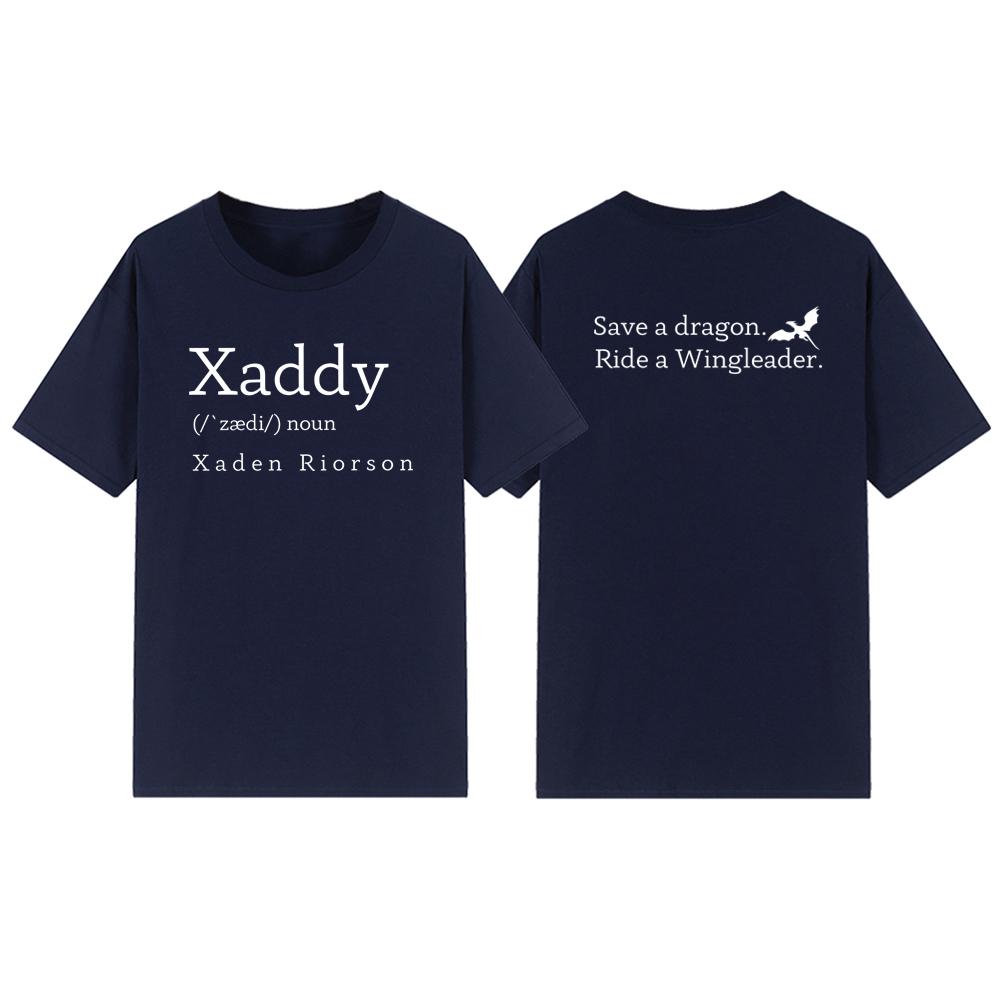 Xaddy T Shirt Xaden Fourth Wing Iron Flame TShirt Xaden Basgiath War College Tshirt Unisex Short Sleeve Tee Graphic T Shirts