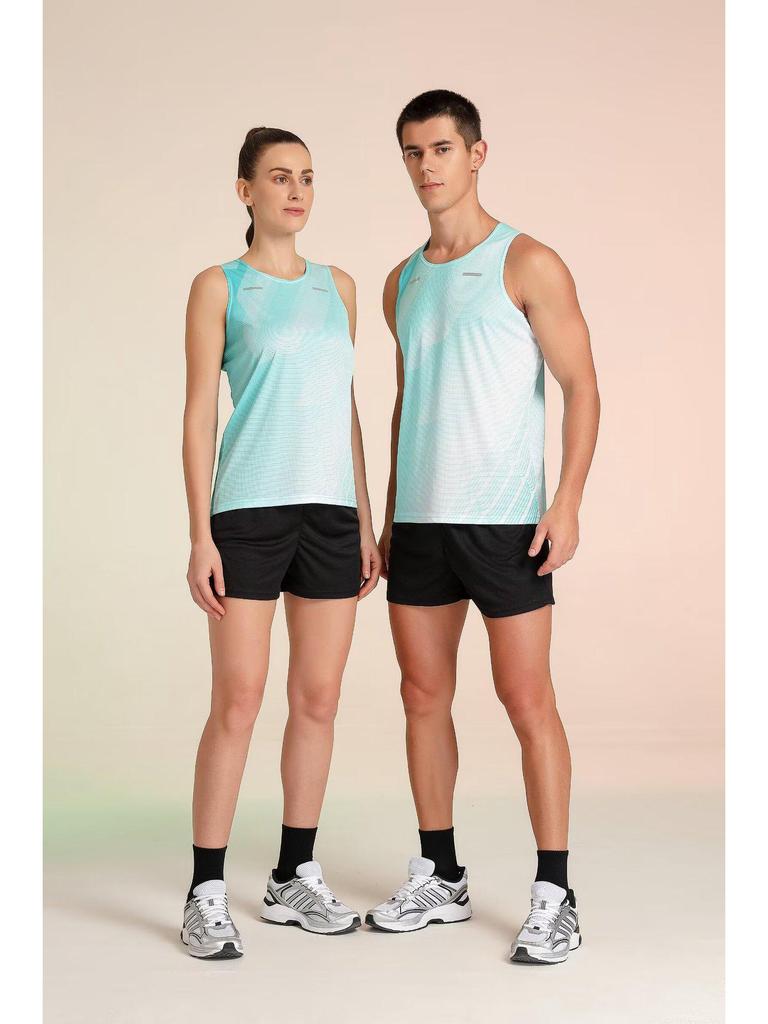 Unisex Track & Field Training Set: Vest & Suit for Marathon and Running Sportswear.