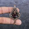 Natürlicher Amethyst Edelstein Handgefertigter Kupferdraht Wickel Schmuck Anhänger 2.68" s3L86