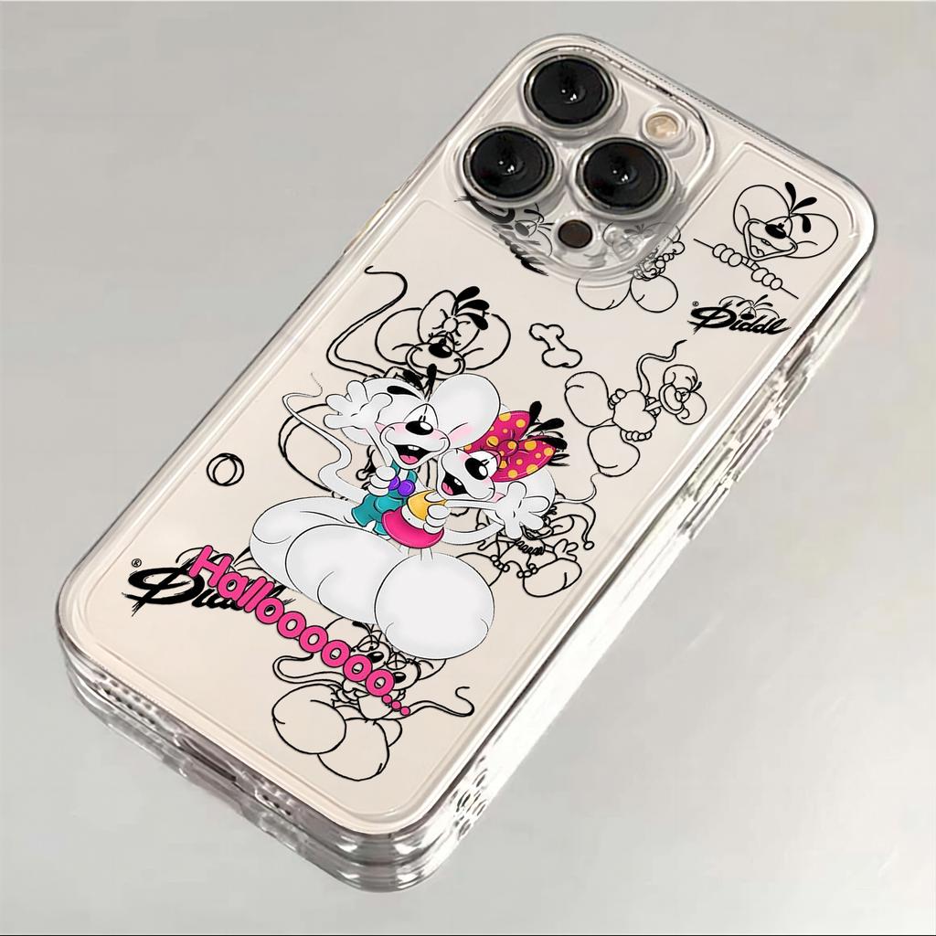 Custodia per Telefono Cartone Animato Carina D-Diddls Per Samsung S26 S25 S24 S23 S22 S21 S20 FE Note20 Plus Ultra Lite Edge 5G Cover Trasparente Morbida in TPU