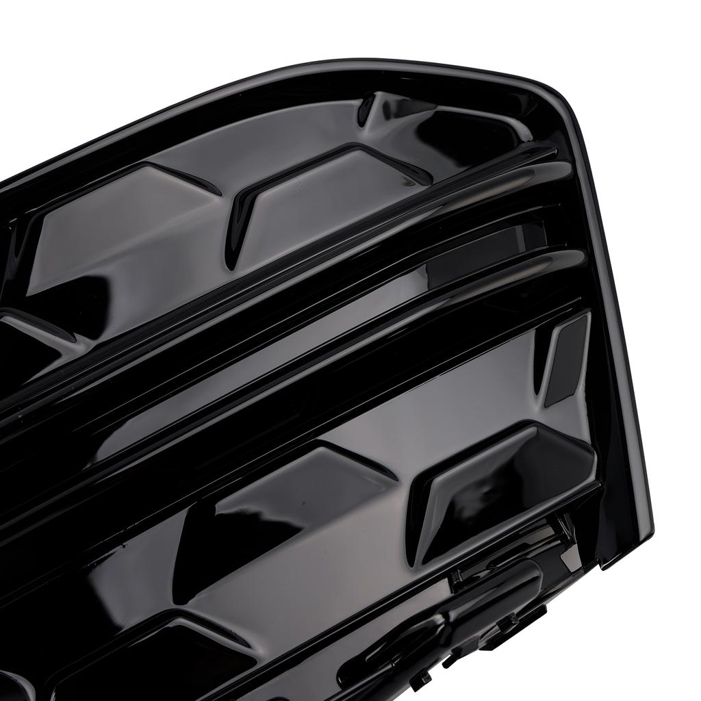 2PCS Front Bumper Fog Light Grille Trim Fit A6L C8PA 2023+ Black