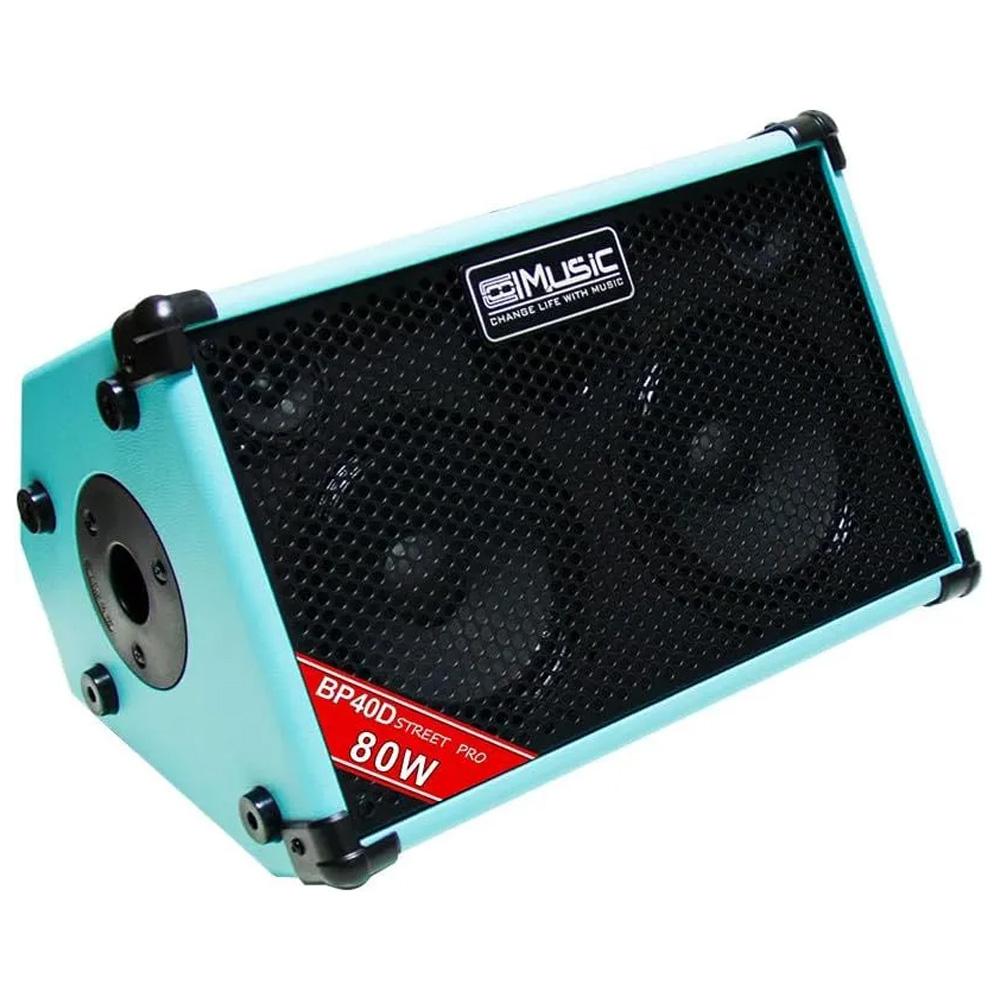 

Unique Coolmusic BP40D 80W acoustic/electric guitar amplifier with reverb effect, blue.