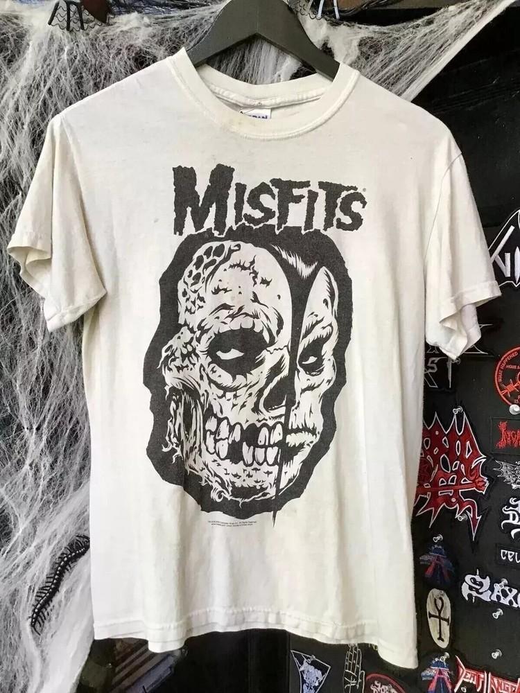 

Misfits Rock Band Short Sleeve White Cotton T shirt Unisex S-5XL KH13537 Unisex T-Shirt XXXL