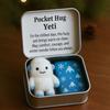 Christmas Pocket Hug Gift Handmade Felt Keepsake in Tin Box with Inspirational Message Card Little Pocket Hug Token Xmas Stocking Stuffers for Friends
