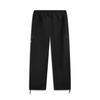 Li Ning Basketball Series Bad Five Effen Kleur Midden Taille Zacht Vetersluiting Ademend Veelzijdig Rechte Pijp Casual Broek Heren bottoms AKXV067-2