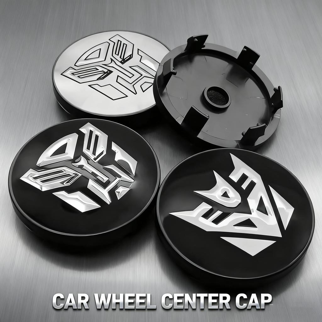 4PCS 56MM 60MM Autobot Emblem Uiversal Car Wheel Center Hub Cap Rim Cover Sticker