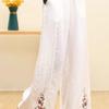 Women's Retro Embroidered Wide-Leg Cotton Linen Pants with Elastic Waist