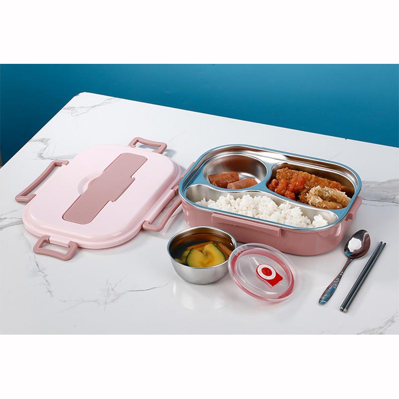 Food Storage Container Dinnerware Stainless Steel Lunch Box Portable Bento Box Food Storage Student
