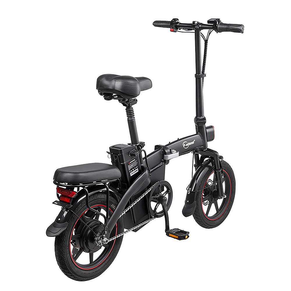 DYU A5 Convenient Folding Electric Bike 48V7.5AH Battery 350W Motor 14 Inch Road Tires City Commute Electric Bicycle With TowSeat