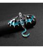 Enamel Dragon Brooch Fashion Diamond Inlay Badge Animal Pin Versatile Accessories DIY Apparel Sewing Supplies Home Garden