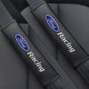 1/2PCS Carbon fiber Car Seat Belt Shoulders Pads Covers For Ford Mondeo Explorer edge Focus fiesta Kuga Shelby Mustang ST Racing