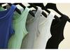 Women's Slim Fit Round Neck Sleeveless Camisole Top - Stretchy, Solid Color, Anti-Exposure Inner Wear