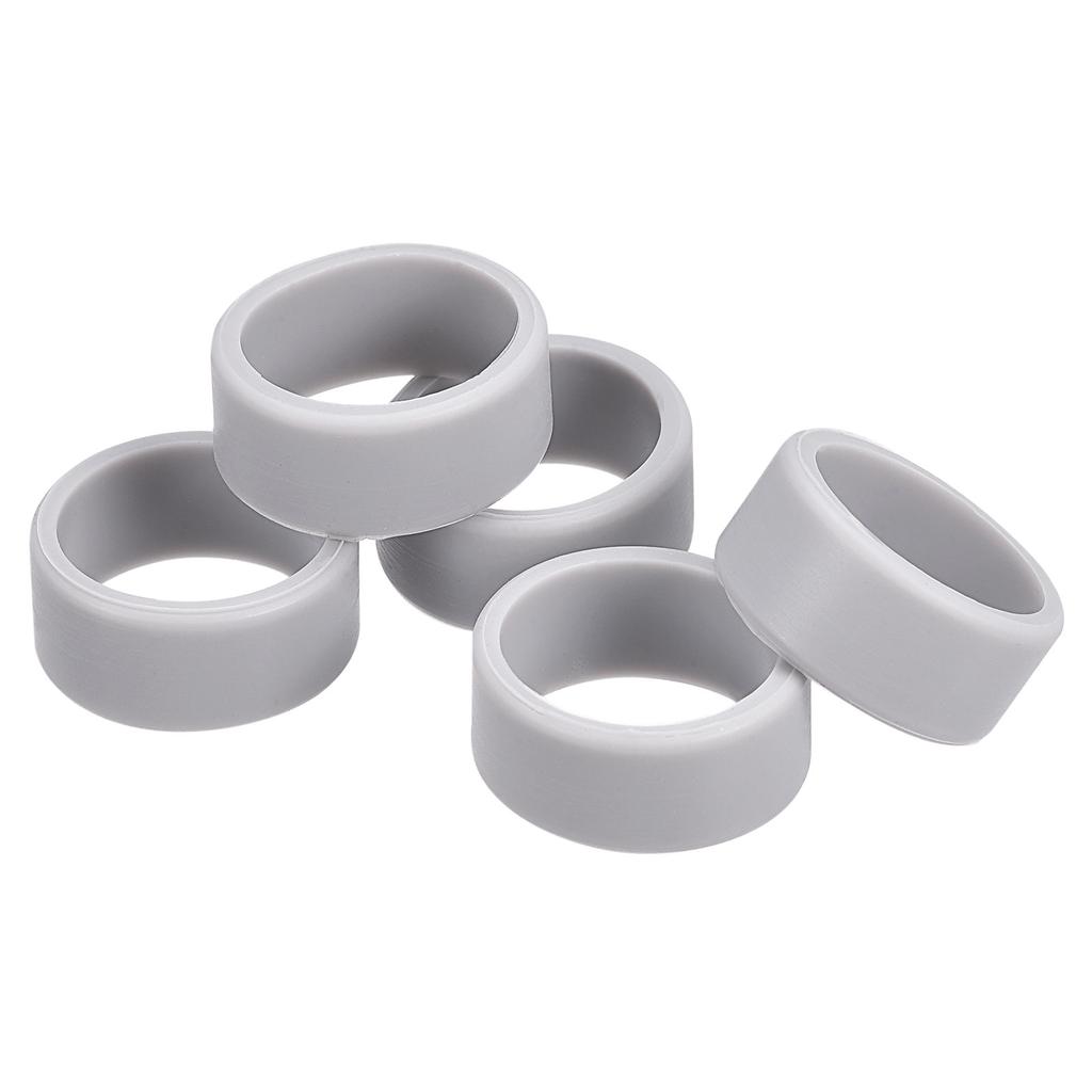 5pcs 1Inch Silicone Rubber Bands Rings Elastic Bands Non-slip Cable Ties for Wrapping Paper Cord Wraps Bundle Bag