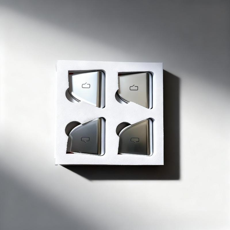 

Window Lift Button Protective Cover For Tesla Model Y Juniper Model 3 Highland Door Open Button Sticker Silver Auto Accessories Model 3 Highland&Model Y Juniper