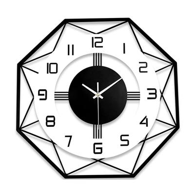 Wall Clock Stylish Metal Analog Wall Clock for Living Room, Office, Kitchen, Home and Hall Fancy Big Size Modern Wall Watch (40 CM)