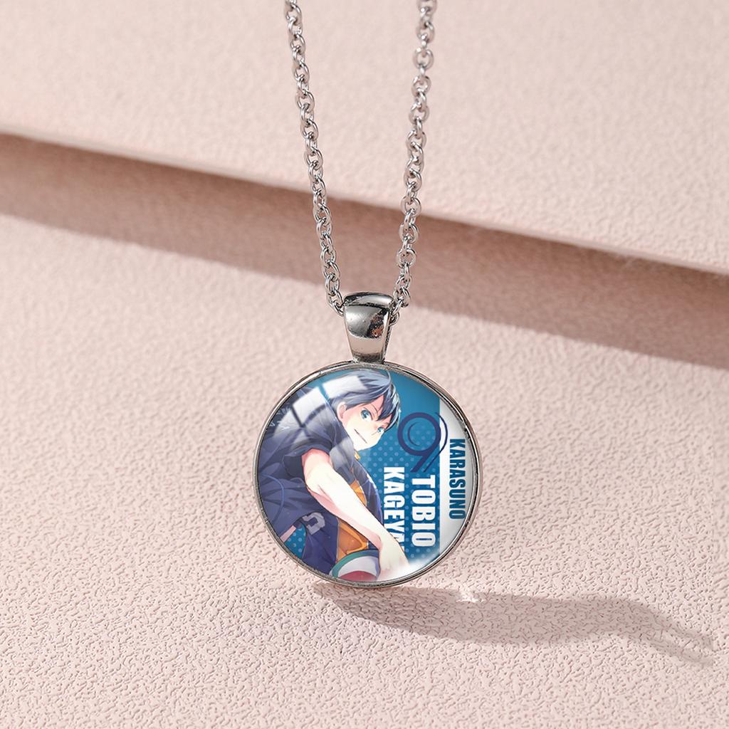 Quality Premium Hinata Shoyo Anime Necklace With Gemstone Style For Trendy Fashion Lovers