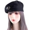Retro Elegant Winter Autumn Female Keep Warm Love Heart Leather Buckle Painter Hat Women Caps Beret