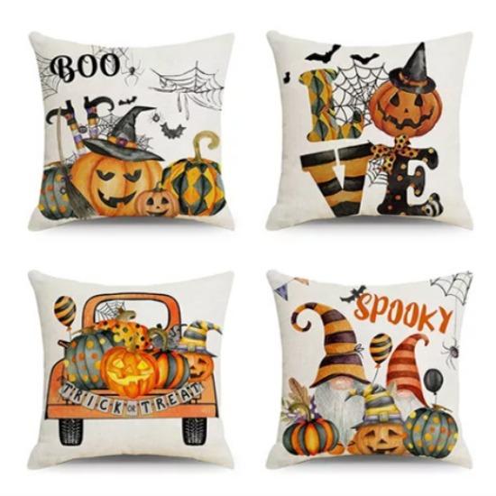 Halloween Pillowcase Pumpkin Skull Funny Ghost Cushion Cover Sofa Living Room Decoration Pillow