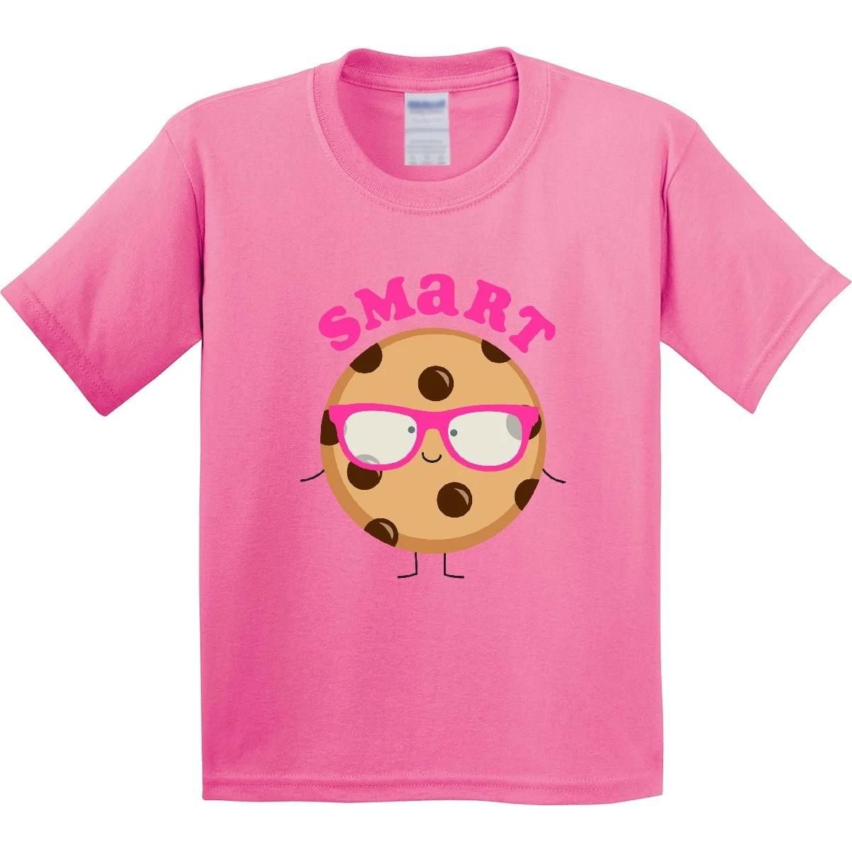 

Inktastic Smart Cookie Youth kids boys T-Shirt Chocolate Chip Nerd Glasses Cute Funny Tee 110