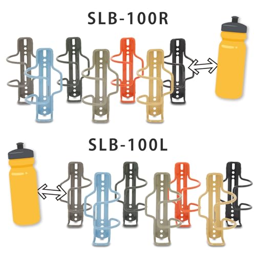 MINOURA SLB-100L (Left-Handed) Side-Loading Bottle Cage, Blue Pearl