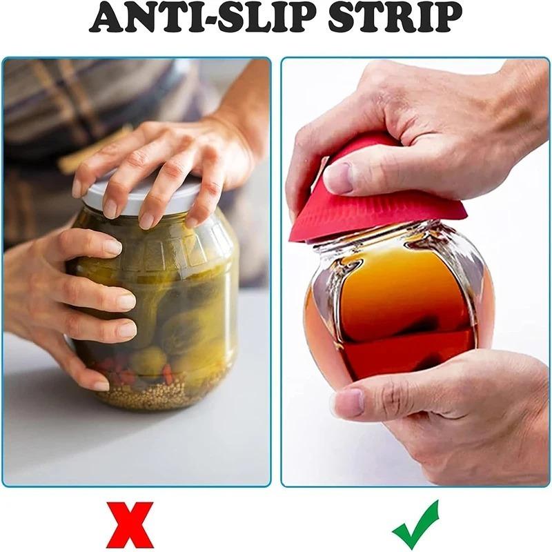 1/3pcs Rubber Can Opener Pad Gripper Bottle Lid Openers Reusable Grip Aid Seniors Easy Grip for Opening Jars and Bottle Lids 6