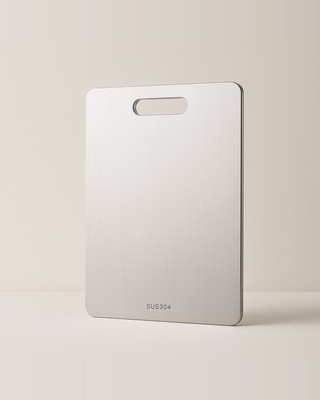 Stainless Steel Panel and Chopping Board Kitchen Household Thickened Double Sided Cutting Board Block Kneading Dough Board