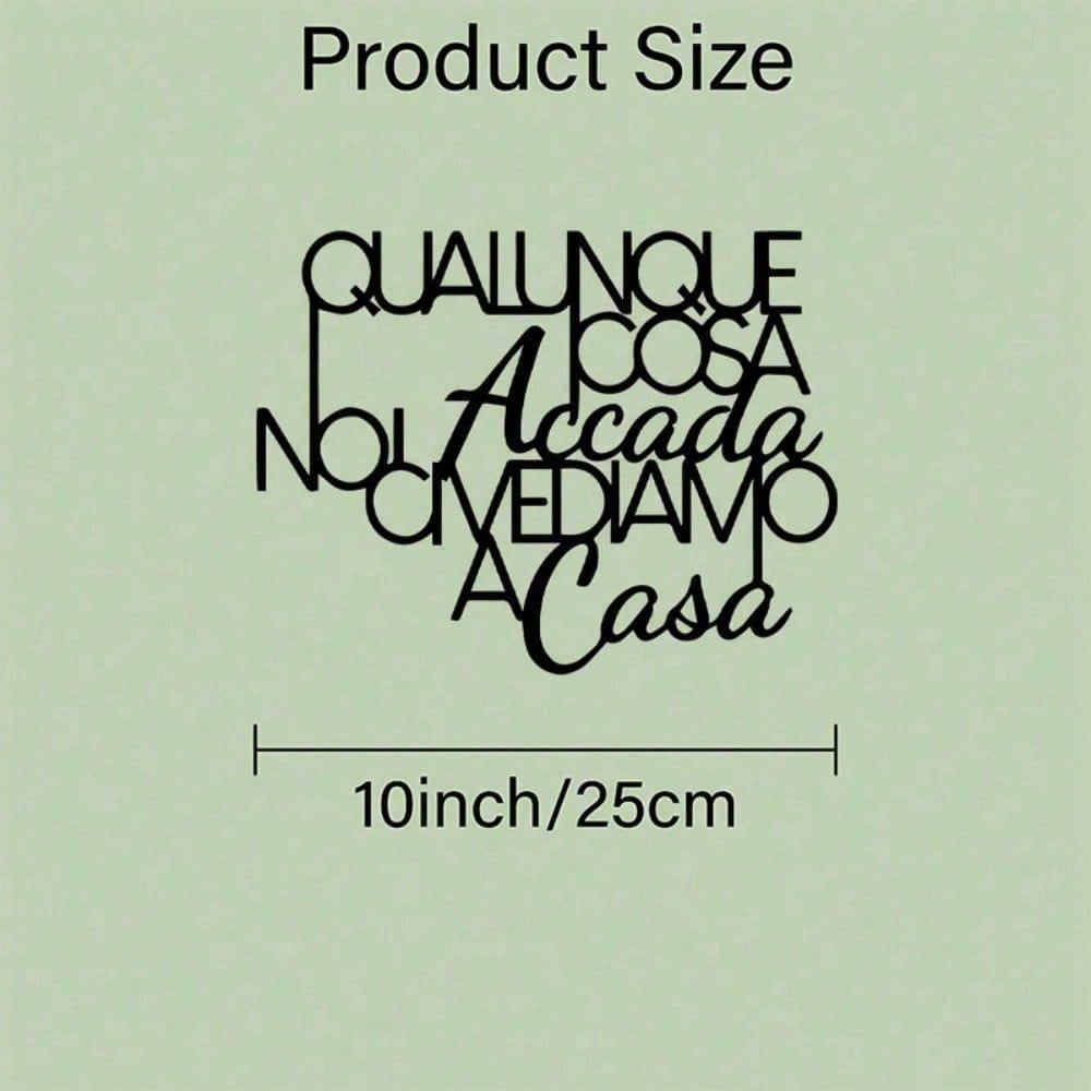 

Vintage Black Horizontal Wrought Iron Wall Art Home Decoration